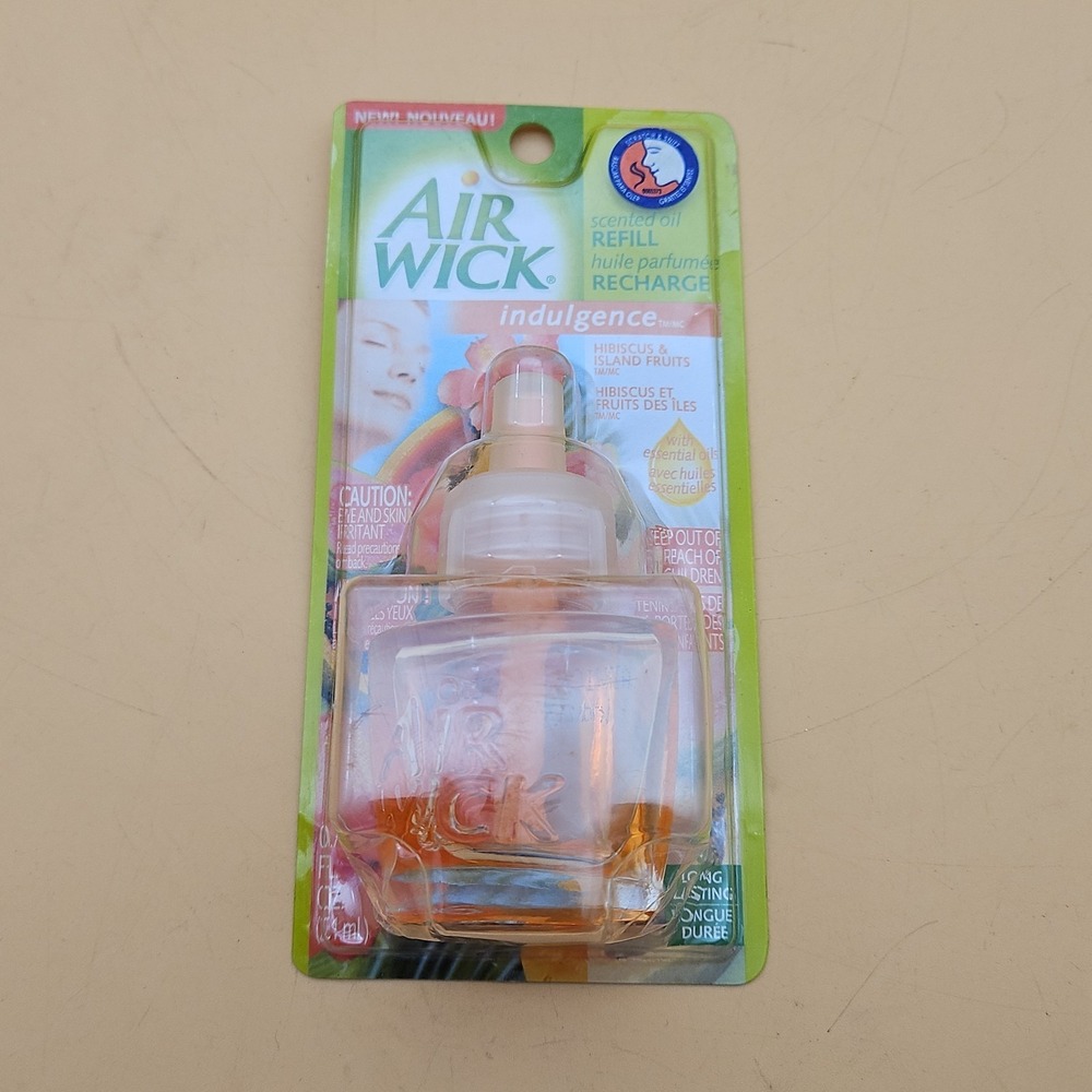 Vintage Air Wick Scented Oil Refill NOS 2006 Indulgence Hibiscus & Island Fruits